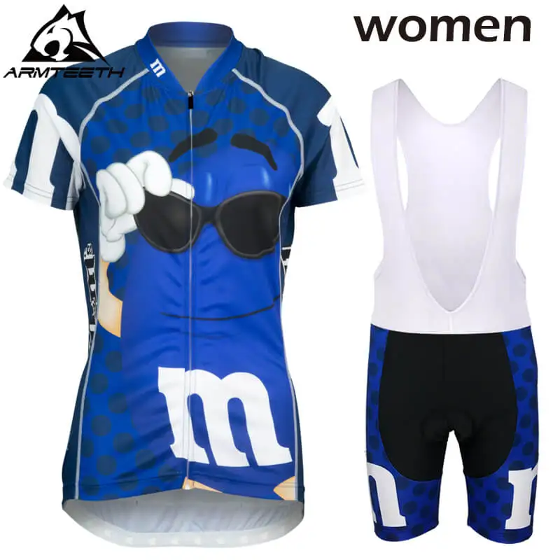 Горячая 2017 Для женщин короткий рукав Велоспорт комплект горный велосипед