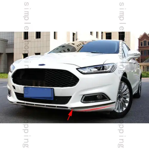 2 шт. декоративная накладка на передний бампер из стали для Ford Fusion Mondeo 2013 2016|trim