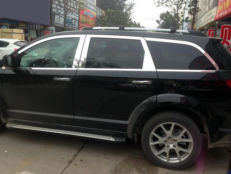 Для Dodge Journey JC / Fiat Freemont 2009 2020 нержавеющая Боковая дверь полный порог рамка