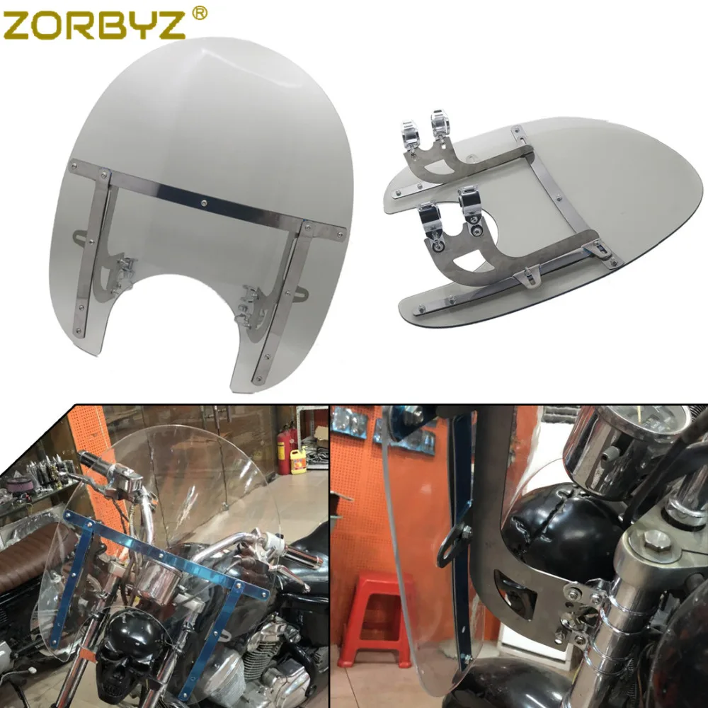 ZORBYZ мотоциклетный дефлектор ветрового стекла с 33 43 мм передней вилочной трубкой