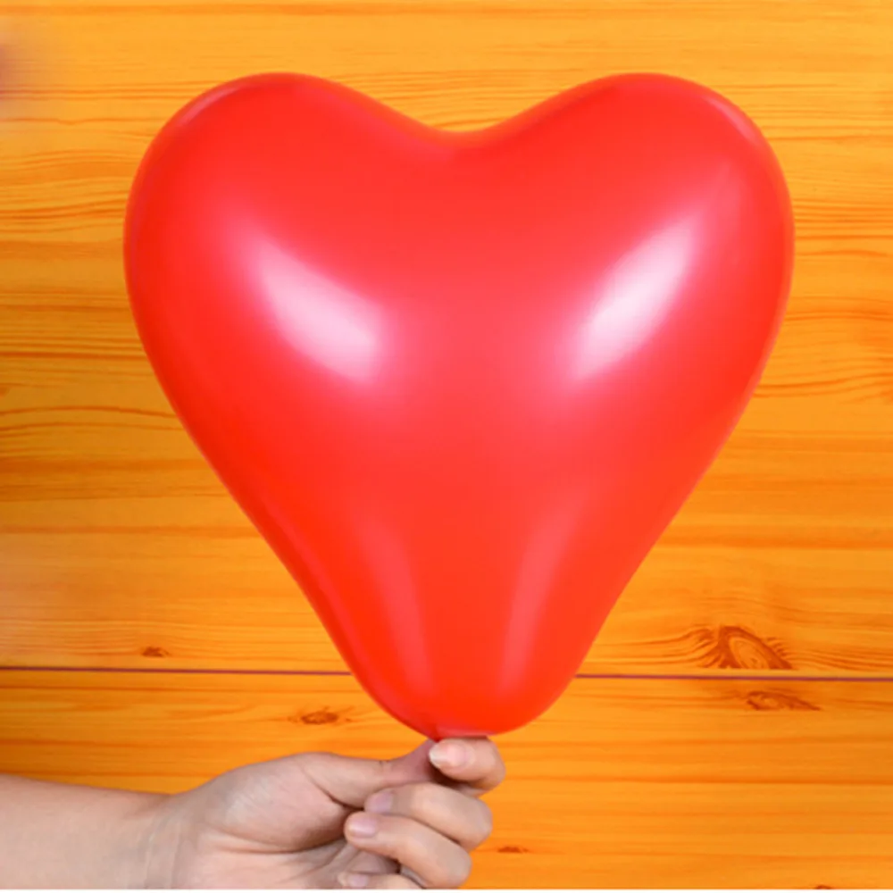 Латексные воздушные шары с красным сердечком 10 шт./лот разные цвета 12 дюймов