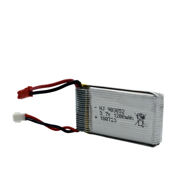 Аккумулятор lipo 3 7 в 1200 мАч для Syma X5 X5SW X5SC M18 H5P H11D H11C T64 T04 T05 F28 F29 T56 T57 HQ 859B 898B|Детали и