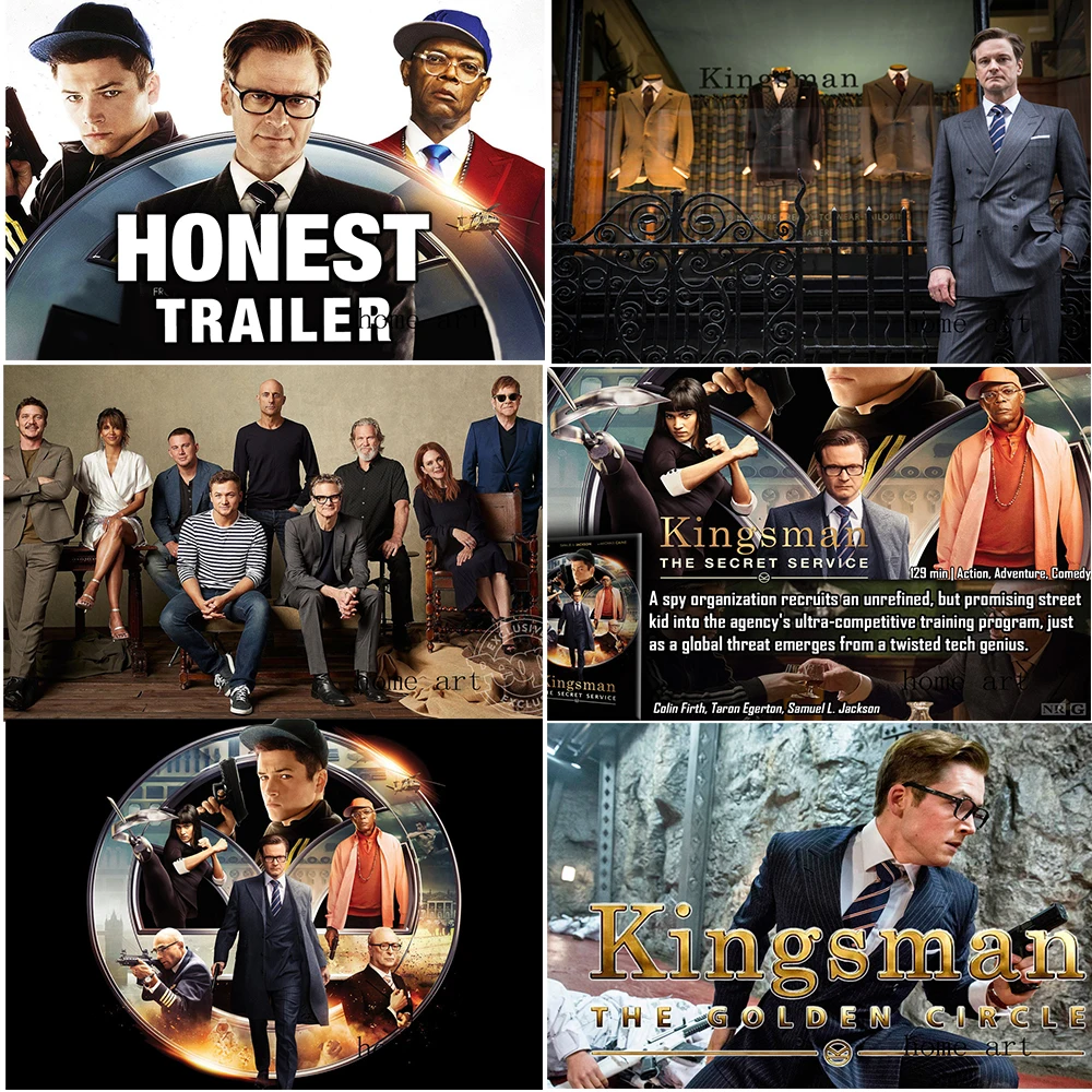 Постер Kingsman с прозрачным изображением настенные наклейки украшение для дома