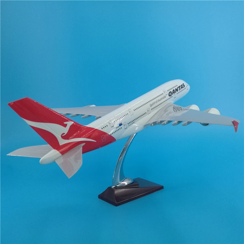 45 см A380 авиакомпании Австралии модель самолета QANTAS Air Австралия смолы с
