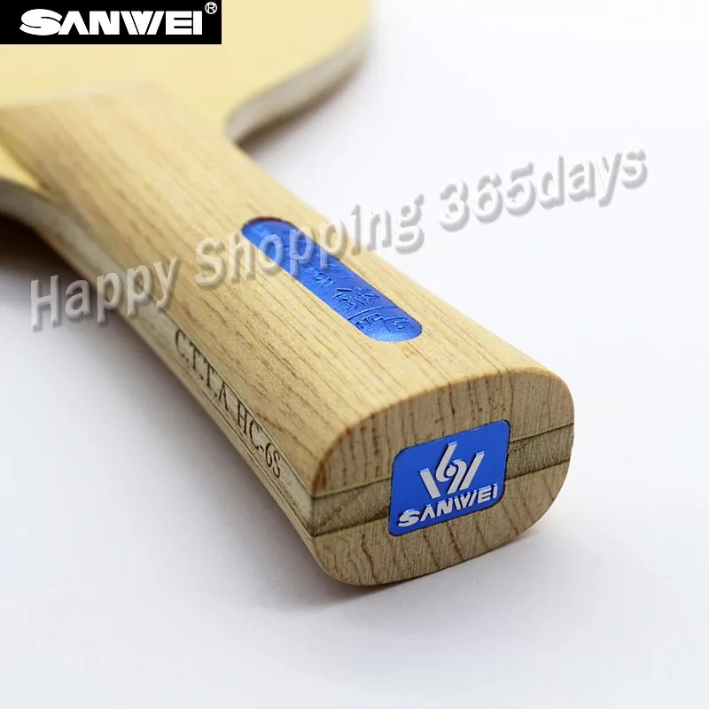 Углеродное лезвие для настольного тенниса SANWEI HC6S Hinoki пинг понга летучая мышь