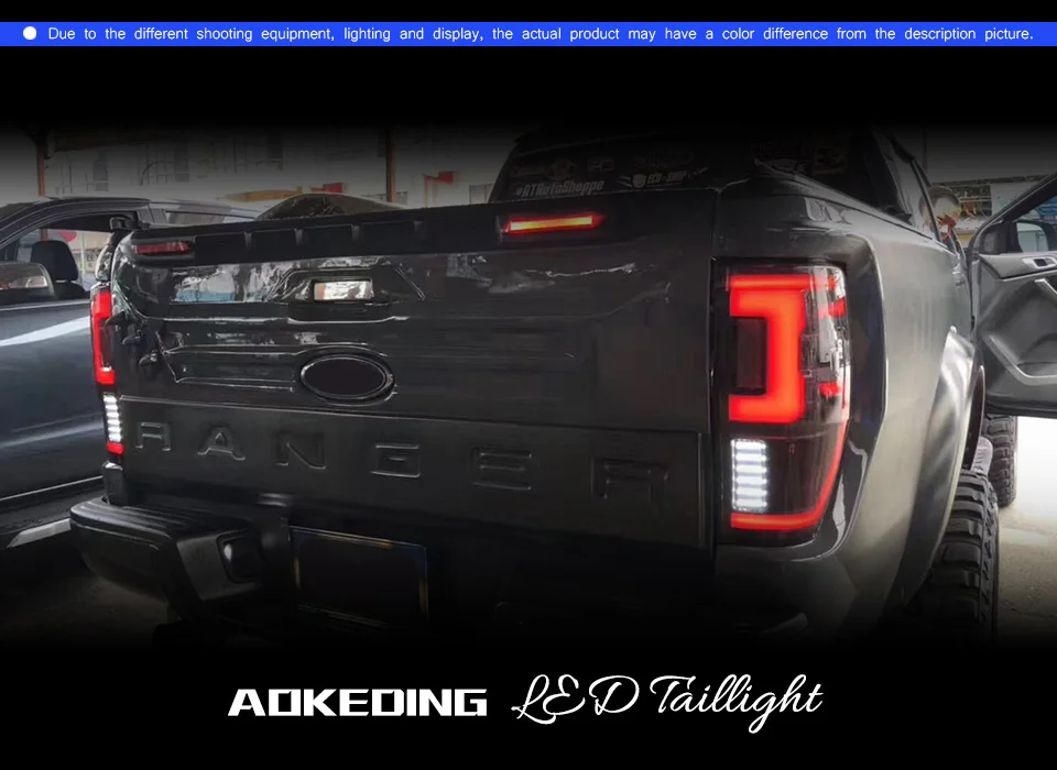 Автомобильный задний фонарь для Ford Ranger Raptor светодиодный задний светильник 2012- светодиодный задний фонарь Ranger светодиодный сигнал поворота светодиодный задний тормоз