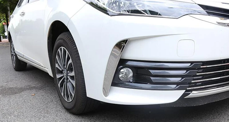 Для Toyota Corolla автомобильный ABS хромированный передний противотуманный светильник, противотуманный светильник, рамка, декорация для автомобилей, накладка