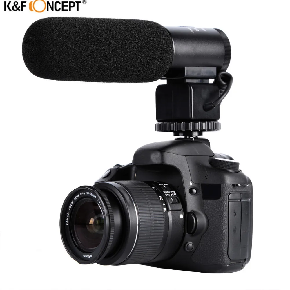 Профессиональный микрофон для цифровой зеркальной камеры K & F ручной проводной