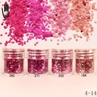 1 баночкакоробка, 10 мл, 4 смешанных красных розы, блестки для ногтей, порошковая бумага с шестигранными блестками для украшения ногтей на выбор, 300 цветов, 4-14