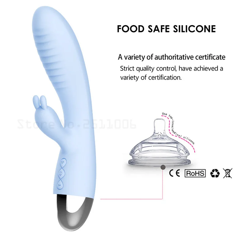 Вибратор Кролик вращающийся через USB G-Spot огромный Электрический вибратор