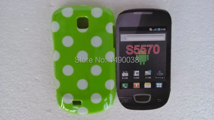 1 шт. мягкий чехол в горошек для Samsung Galaxy Mini S5570 | Мобильные телефоны и аксессуары