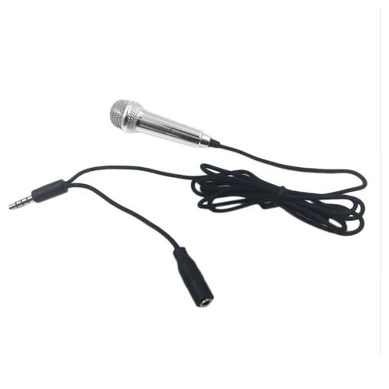 New 1pcs Mini 3.5mm Wired Microphone for Mobile Phone Tablet PC Singing speech | Электроника
