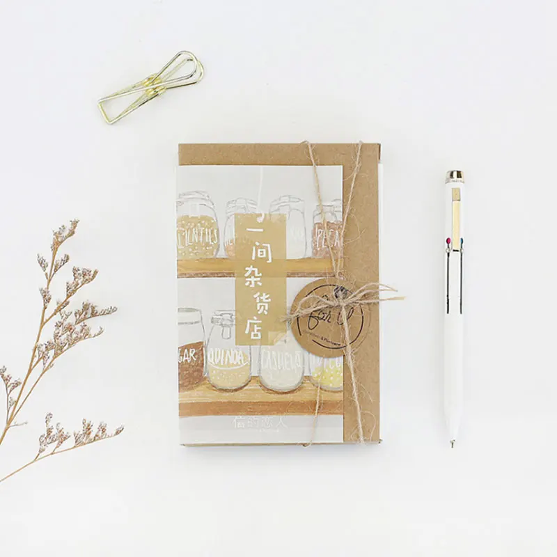 30 шт./лот продуктовый магазин открытка поздравительная Рождество и день рождения