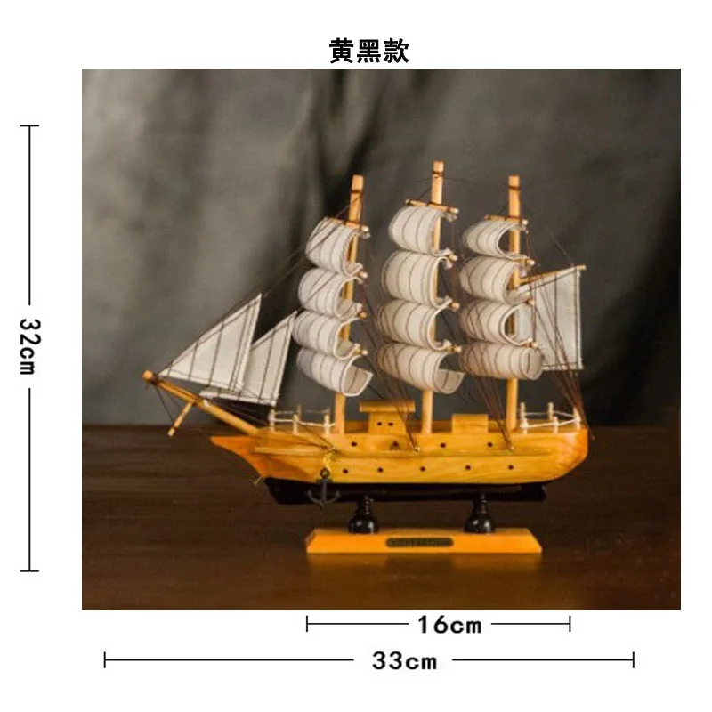 Деревянная Парусная модель креативное украшение для дома шкаф телевизора