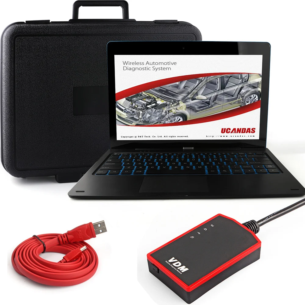 Ucandas VDM wi-fi-сканер полная система OBD2 автомобильный диагностический инструмент ABS SRS сброс масла 11 дюймов планшет на Windows OBD2 автомобильный сканер