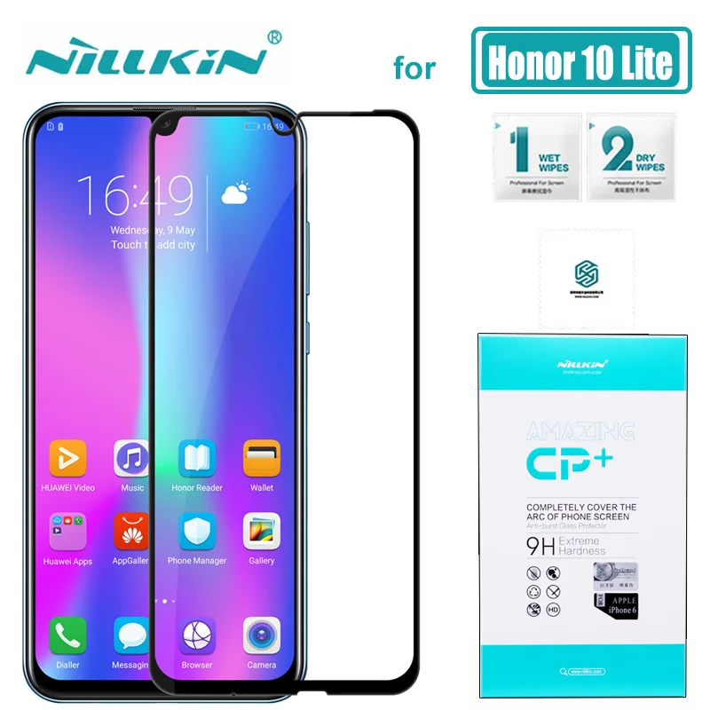 Стекло для Huawei Honor 10 Lite Nillkin CP + Полное покрытие закаленное стекло Защита экрана