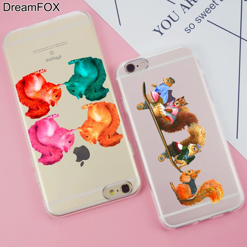 DREAMFOX K347 Squirrel Soft TPU Silicone Case Cover For Apple iPhone 11 Pro X XR XS Max 8 7 6 6S Plus 5 5S SE 5C 4 4S |