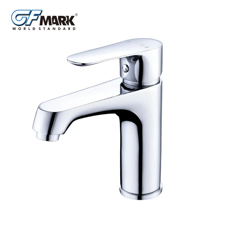 GFmark смеситель для ванной комнаты с одной ручкой раковины Современный хром одно