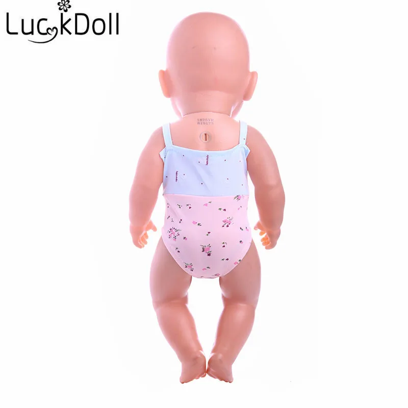 LUCKDOLL купальный костюм размер одежды 18 дюймов американский 43 см Детская кукла