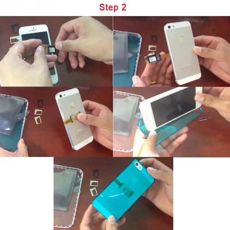 100% Новый адаптер для двух sim карт iPhone 5/4S/4 универсальный GSM и 3g ussim|sim card adapter|dual