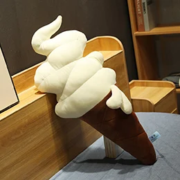 White 50cm Конфеты Мороженое Plushie летние закуски подушки в виде продуктов креативный реалистичный Декор Подушка желтый розовый синий белый дети девочки женщины подарок - Цвет: White 50cm