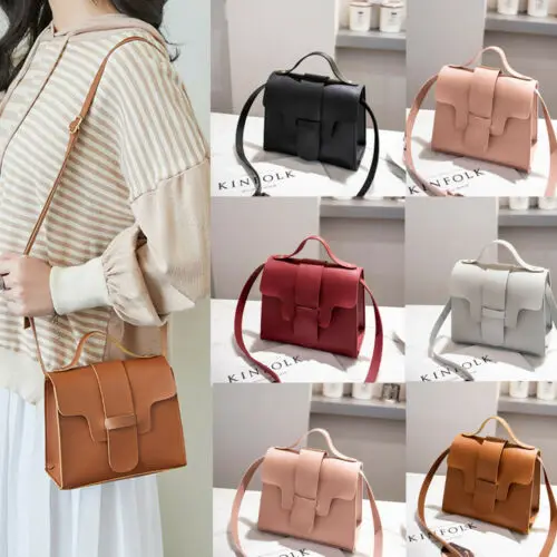 Женская сумка через плечо из искусственной кожи маленькая винтажная мессенджер