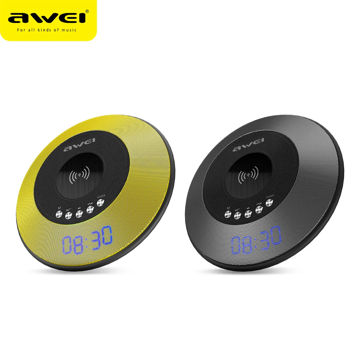 AWEI Y290 Bluetooth динамик с беспроводным зарядным устройством мини портативный динамик s водонепроницаемый звуковой ящик 5 шт./лот