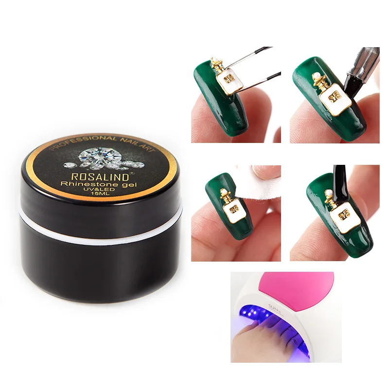 15 мл клей для дизайна ногтей бисер липкий гель драгоценных камней ювелирных