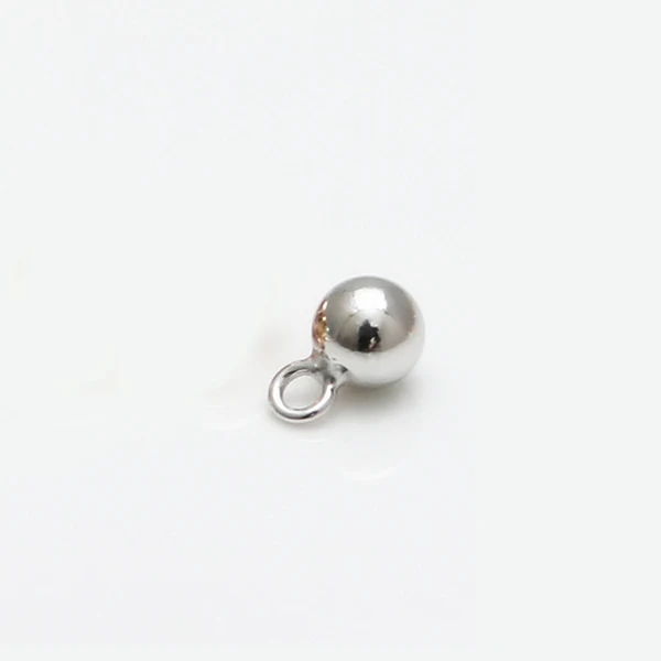 platinum 4 шт Круглые 925 пробы серебряные свободные бусины ювелирные изделия DIY браслет для ожерелья для ножного браслета изготовление аксессуаров материал - Цвет: platinum