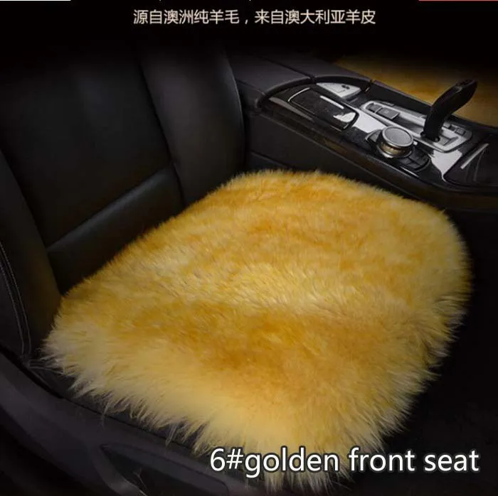 rete automobile Car front/back Seat Covers Luxurious plush fur design Warm Winter Universal Fit SUV sedans Chair Pad Cushion mat |