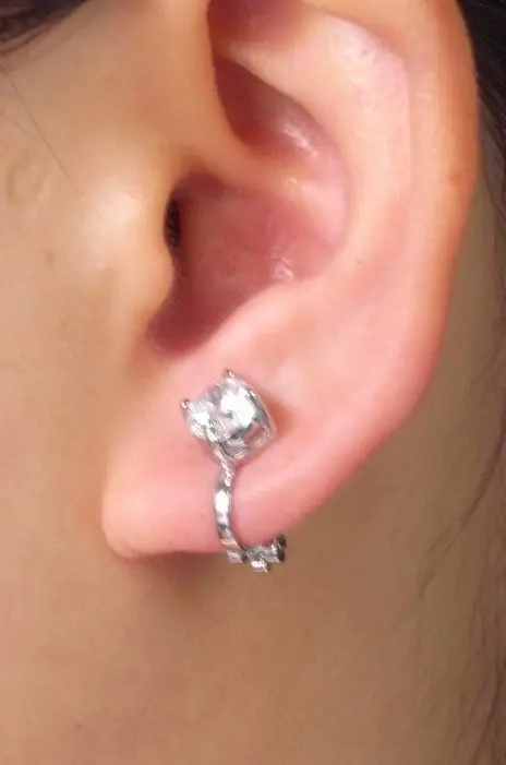 Серьги-клипсы с цирконием унисекс 5 мм | Украшения и аксессуары