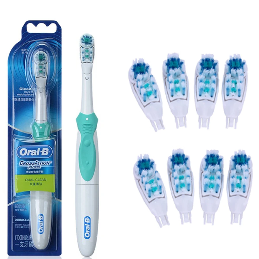 Электрическая зубная щетка Oral B Cross Action для отбеливания зубов электрическая без