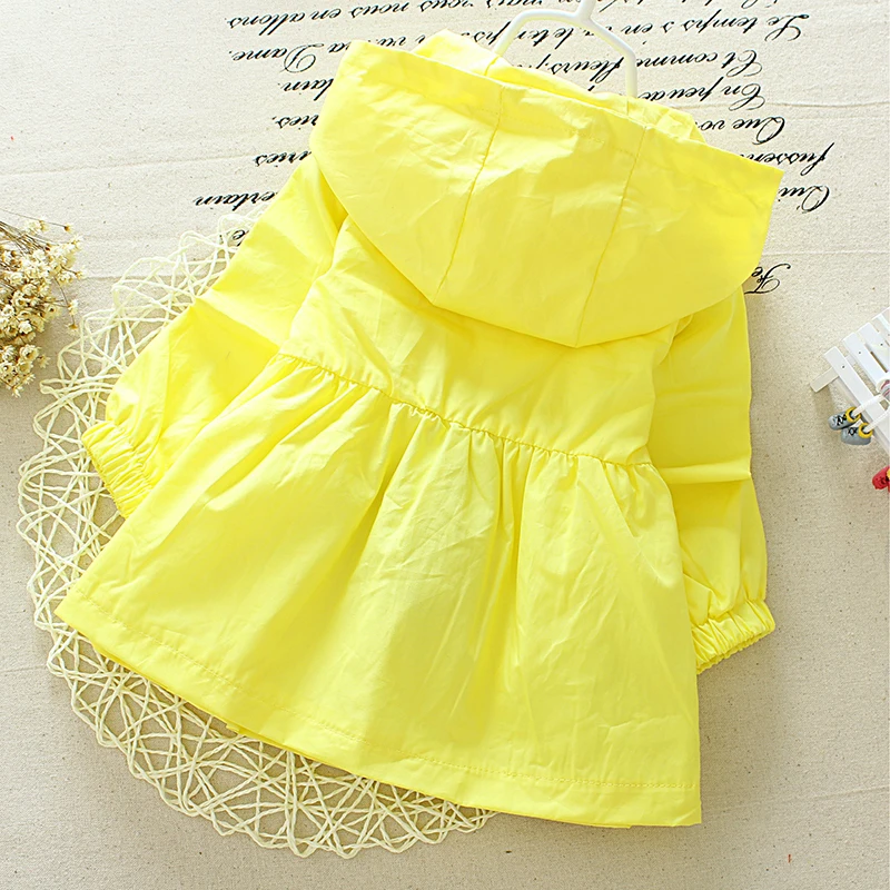 Куртка для маленьких девочек одежда 2017 г. весенний хлопковый милый ветровка с