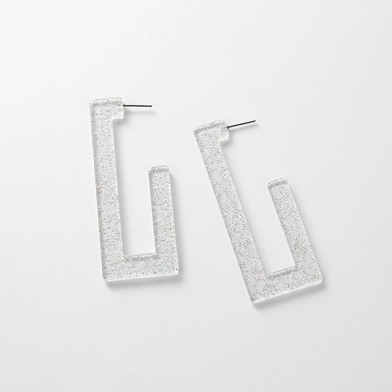 2021 Fashion Trendy Earrings for Women Acid Acrylic Eardrop Geometry Charm Jewelry Holiday Gifts Wholesale pendientes | Украшения и