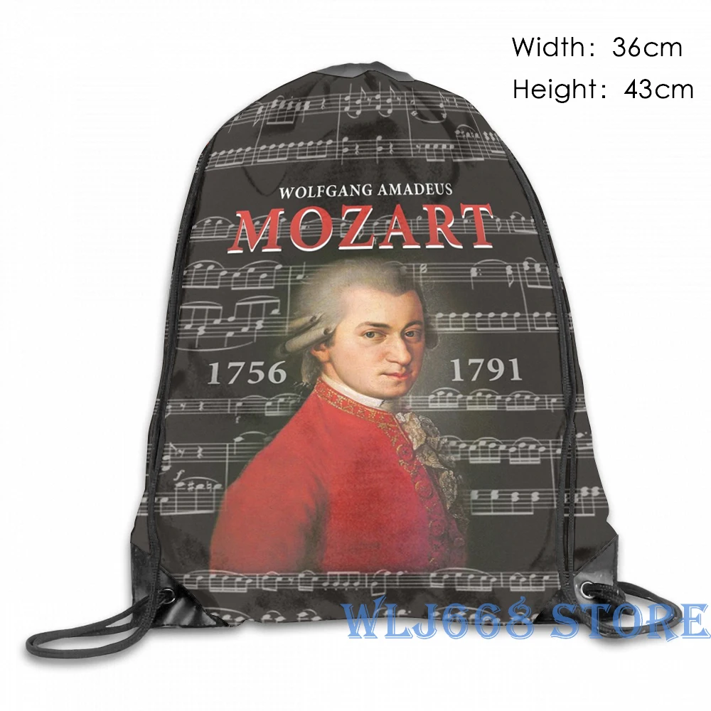 Веселые Наплечные сумки с графическим принтом женский рюкзак Wolfgang Amadeus Mozart на