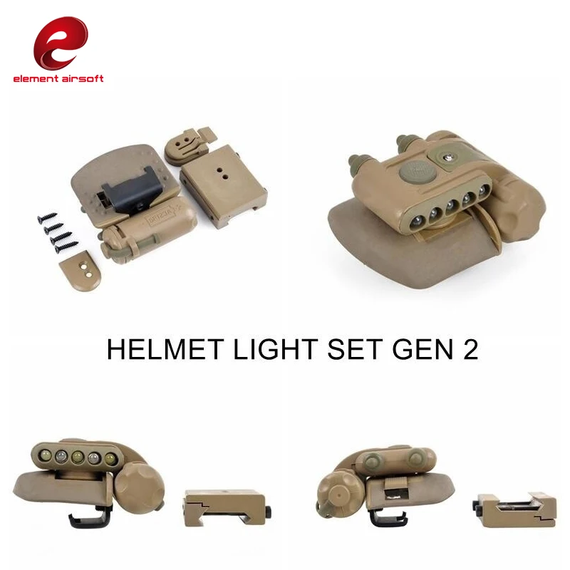 Element Airsoft тактический GEN 2 шлем светильник белый красный ИК светодиодный Gen II