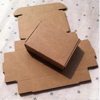 96 53cm ecofriendly small brown kraft favor party gift craft paper packaging box handmade soap jewelry cake snack package box