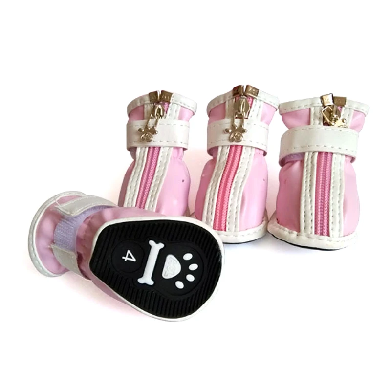 Обувь для собак высокого качества Цвет синий черный водонепроницаемые ботинки