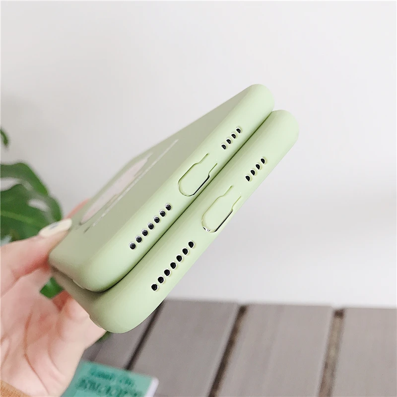WOTP Couples Cute Cartoon Soft Silicone Phone Case For iPhone XR Cases XS Max X 7 6 6S 8 Plus INS Back Cover Coque |
