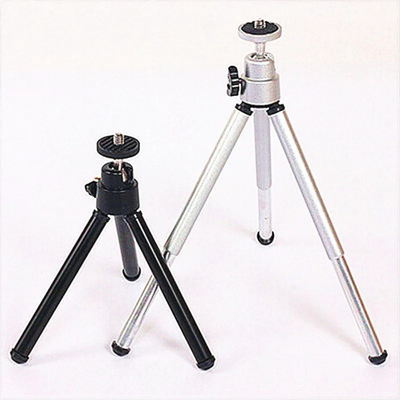 [Aaliyah] Telescopic portable mini tripod black silver Desktop photography Small digital SLR camera | Электроника