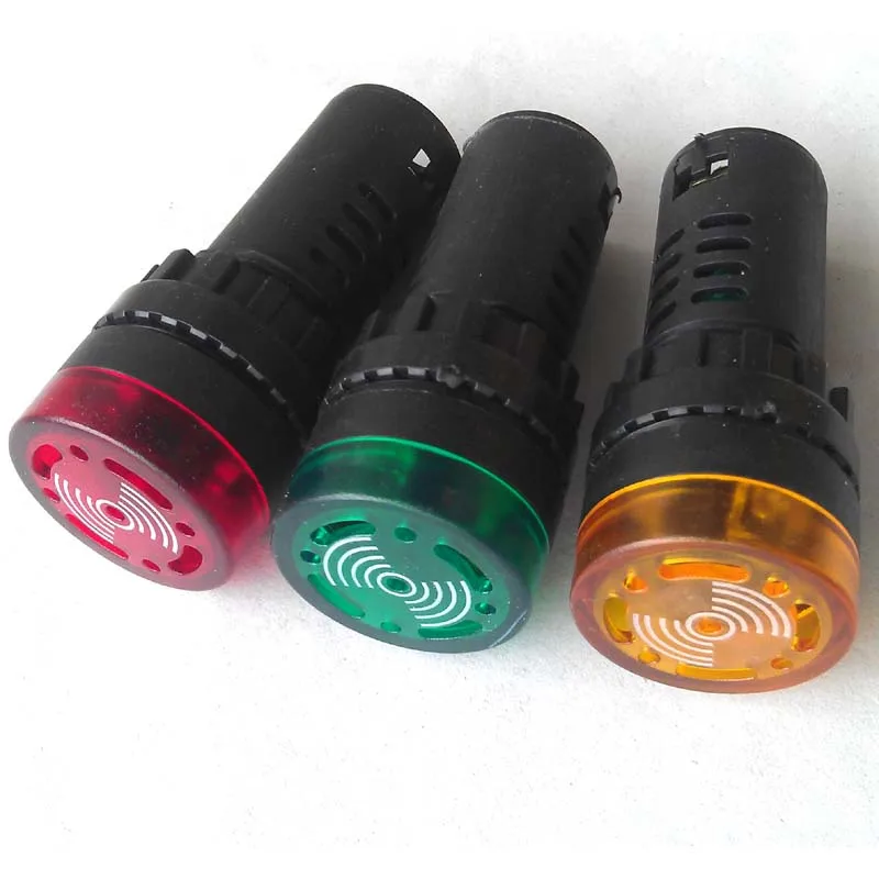 Acoustic alarm device with light security system buzzer signal lamp indicator 12V 24V 110V 220V 380V for option | Лампы и освещение