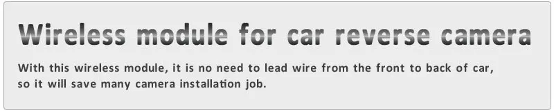 2.4Ghz Wireless Transmitter and Receiver for Reverse Camera Video Car Backup Rearview Parking Reversing Wholesale Retail |