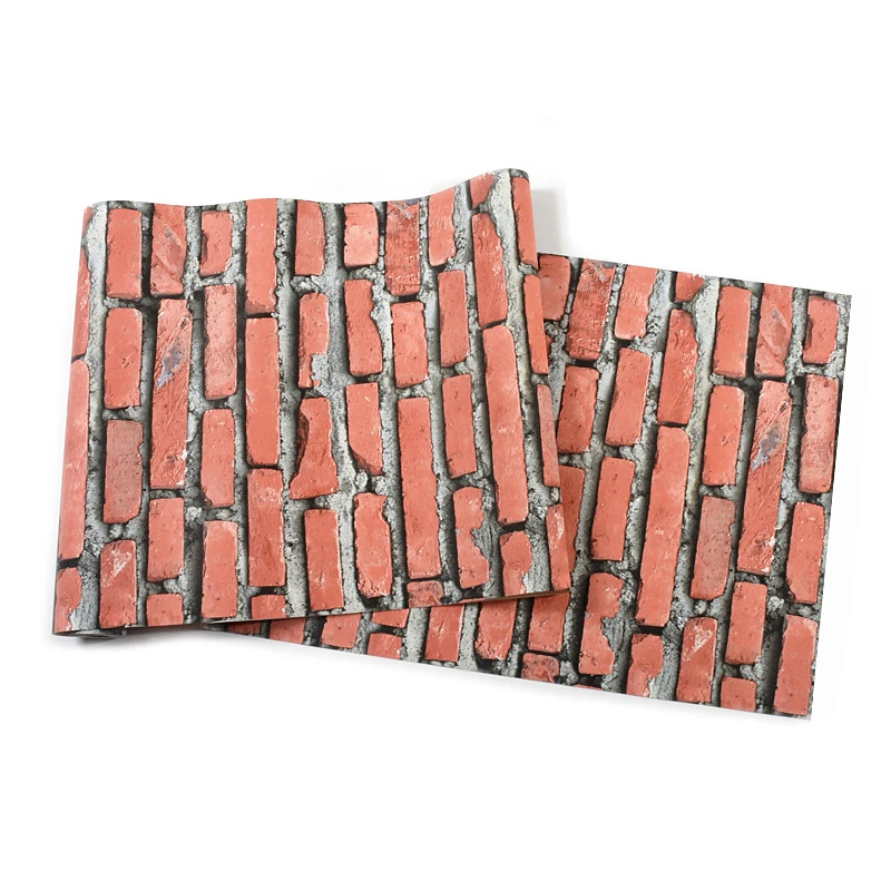 Retro Cafe Bar Restaurant Red Brick Wallpaper 3D Embossed Imitation Brick Wall PVC Waterproof Eco-Friendly Wall Paper 3 D Tapety
Retro Cafe Bar Restaurant Red Brick Wallpaper 3D Embossed Imitation Brick Wall PVC Waterproof Eco-Friendly Wall Paper 3 D Tapety