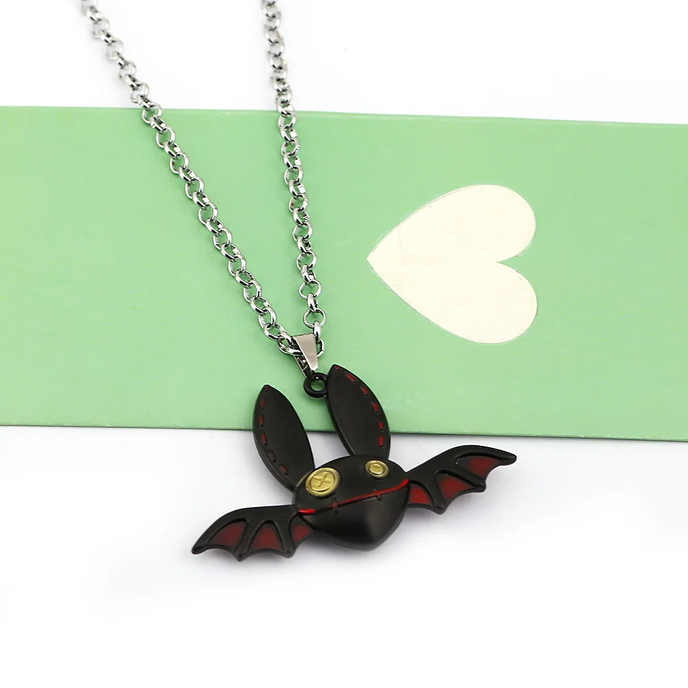 necklace Игра пятая брелок личность мультфильм животные кулон брелок ожерелья с летучей мышью Мода брелок новая сумка автомобильные брелки - Цвет: necklace