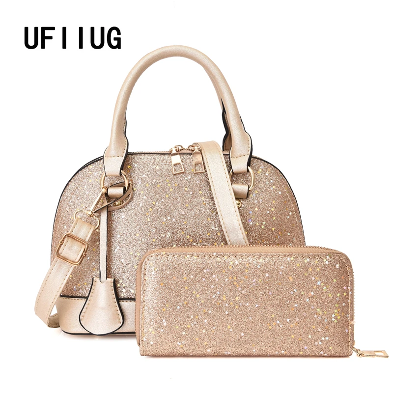 2 комплекта кошельков и сумок из искусственной кожи женские ручные сумки