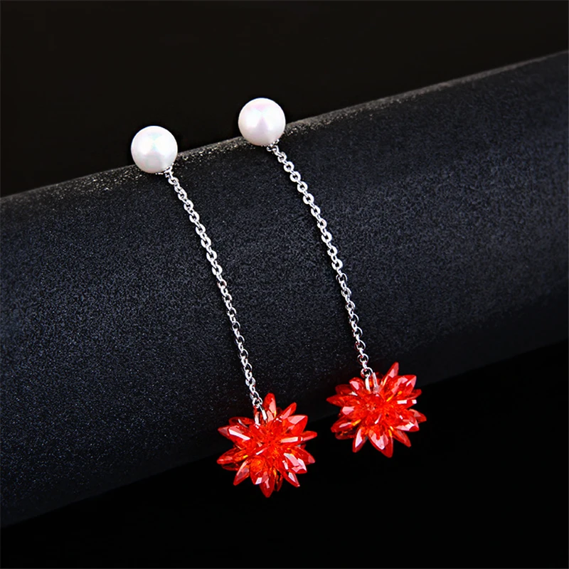 Ataullah Long Drop Dangle Hanging Pendant Earrings New Fashion Simulated Pearl Rhinestone For Women Jewelry Brincos Bijoux EW009 | Украшения