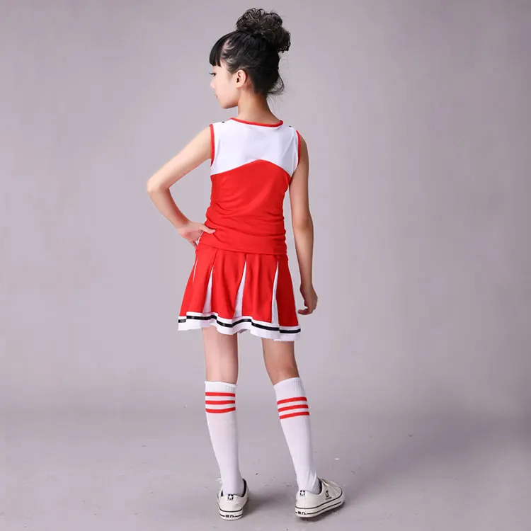 Children Competition Cheerleaders Girl School Team Uniforms KidS Performance Costume Sets Girls Class Suit Kid Girl School Suits