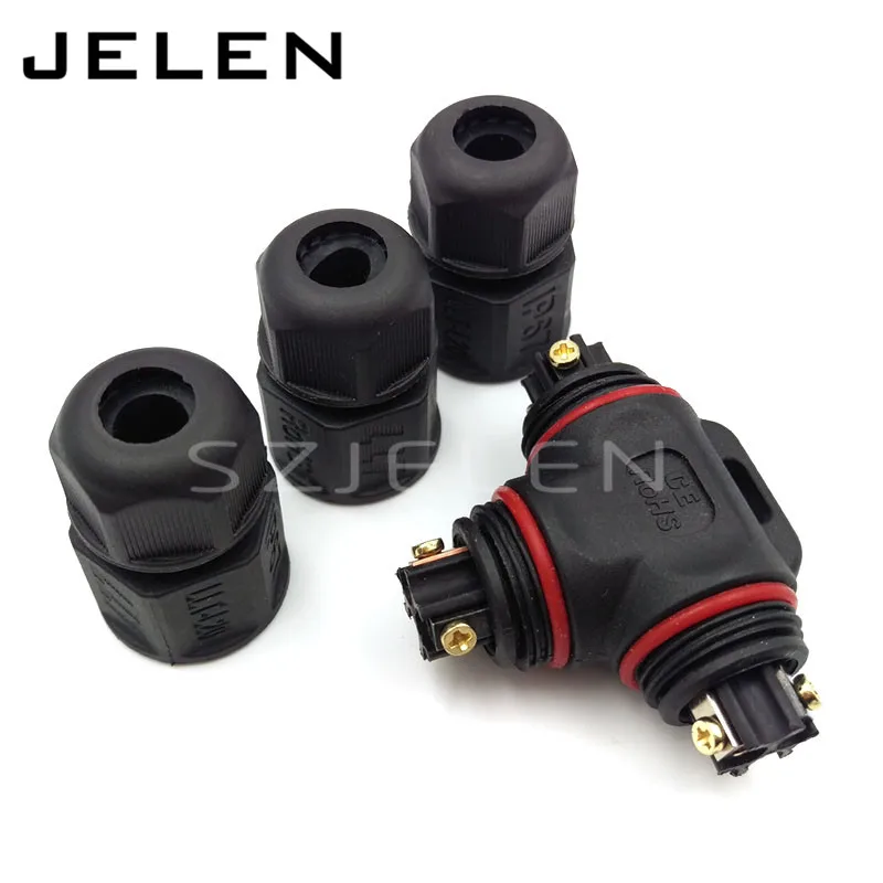 L20 3T 3 контактный водонепроницаемый разъем Т образный питания IP67 светодиодный для