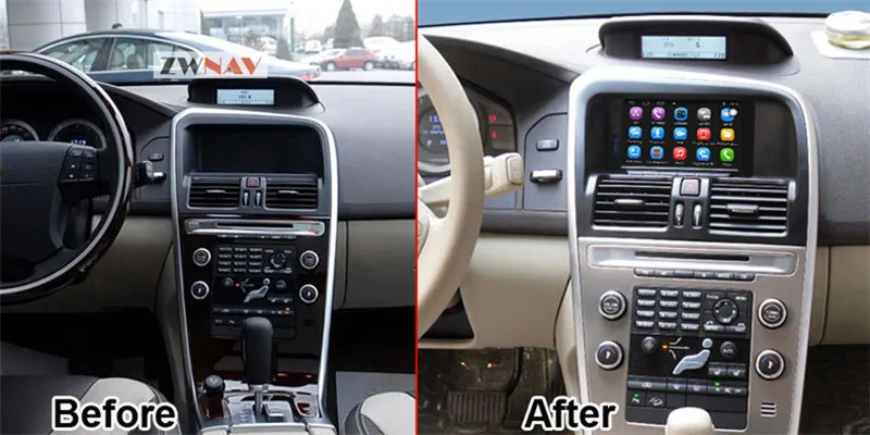 8," Автомобильный gps Android 7 Systen для Volvo XC60 2010 2011 2012 левый руль автомобиля dvd-плеер навигация автомобиля мультимедиа