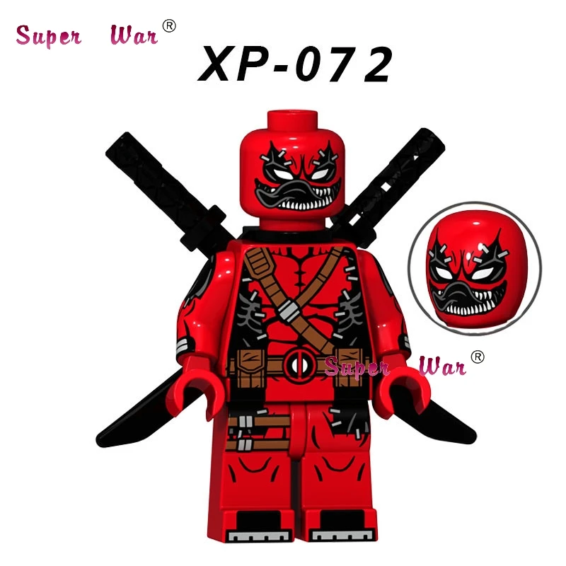 XP072 Один Marvel Супер Герои Дэдпул Веном недостойный Гидра Тор Бэтмен мистер Фриз строительные блоки игрушки для детей - Цвет: XP072